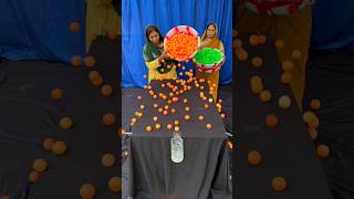 Wrold Best ping Pong Ball Roll Challange games shorts [upl. by Mide470]