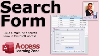 Microsoft Access MultiField Search Form [upl. by Eatnohs]