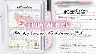 study with me mes applis pour étudier sur ipad 📓 [upl. by Hillier]