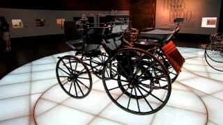 1886 Daimler Motorized Carriage at MercedesBenz Museum Stuttgart Germany 20120331 [upl. by Nowed]