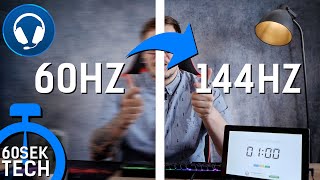 MONITOR VON 60HZ AUF 144HZ STELLEN  60SEK TECH [upl. by Berthe]