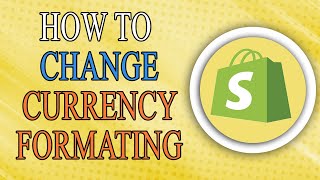 How to change currency formating in Shopify [upl. by Nadaha]