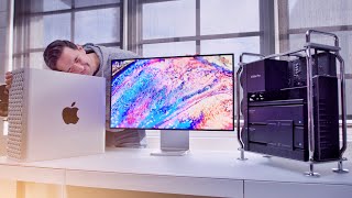 MASSIVE Mac Pro  Pro Display XDR Unboxing [upl. by Joline]