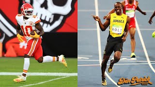 Usain Bolt Says He Would Beat Tyreek Hill In A Race  081221 [upl. by Reilamag753]