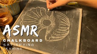 ASMR chalkboardchalkboard soundreally satisfying and relaxing sound [upl. by Kcirde]