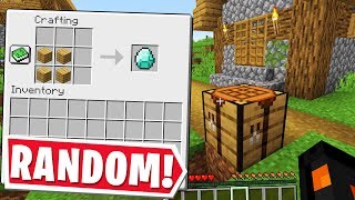 MINECRAFT BUT EVERY RECIPE IS RANDOM [upl. by Odette]