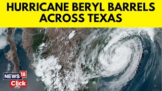 Hurricane Beryl Expected To Weaken Quickly As It Churns Across Texas  N18G  World News  N18G [upl. by Circosta]