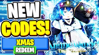 NEW ALL WORKING CODES FOR Anime World Tower Defense IN DECEMBER ROBLOX Anime World Tower Defense [upl. by Claudio]