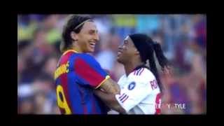 Ronaldinho vs Zlatan Ibrahimovic Best Goals Battle HD [upl. by Eilrebmik823]