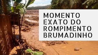 Brumadinho momento exato do rompimento da Barragem [upl. by Cassy]