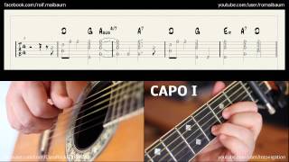 You Can Close Your Eyes  Free Picking Guitar Lesson [upl. by Micheal]