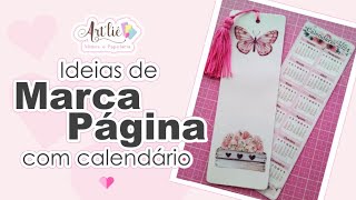 MARCA PÁGINA com CALENDÁRIO [upl. by Yelsha322]