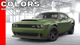 Dodge Challenger SRT Demon Colors [upl. by Aerised]