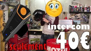 LES ACCESSOIRES DU MOTARD 1 Lintercom à 40€ [upl. by Eilra]