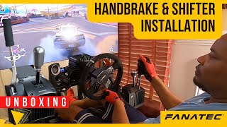 Unboxing Fanatec Handbrake and Installing H Pattern Shifter On FGT Cockpit  Forza [upl. by Gilles]