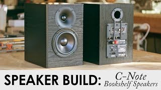 CNote Bookshelf Speakers Kit Build  Built In WiFi amp Bluetooth Amp [upl. by Ahtiekahs]