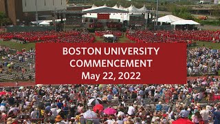 Boston University Commencement 2022 [upl. by Sisi828]