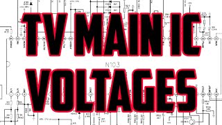 882188238873889188938895 IC PINOUT amp voltages  TV REPAIR  MAIN IC VOLTAGES [upl. by Livy213]