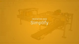 Autodesk Inventor 2022 Simplify Command [upl. by Hamon]