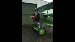 Fokker DR 1 with rotec engine [upl. by Ynatirb]