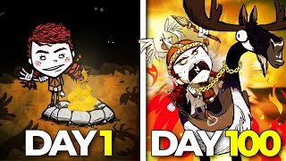 I Played 100 Days of Dont Starve Together [upl. by Imeaj]