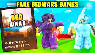 I Played FAKE Bedwars Games It was Weird Roblox Bedwars [upl. by Eliza]