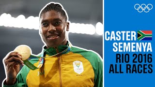 ALL Caster Semenya 🇿🇦races at Rio 2016 [upl. by Francois]