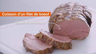 Conseil de votre boucher cuisson dun filet de boeuf [upl. by Gniliem906]