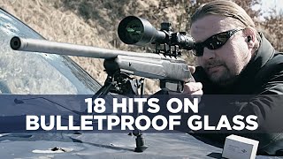 Bulletproof glass test AK 47 Can it stop 17 shots [upl. by Argile414]