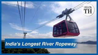 Indias longest river ropeway over Brahmaputra [upl. by Manson467]