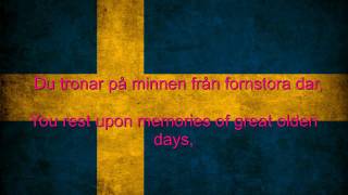 Sweden National anthem English lyrics [upl. by Pinzler]