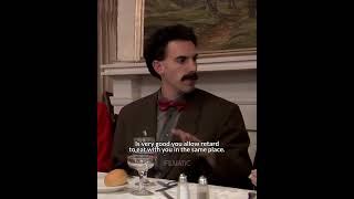 Borat Hilarious Dinner Scene  Calls Man Retard [upl. by Imoyn]