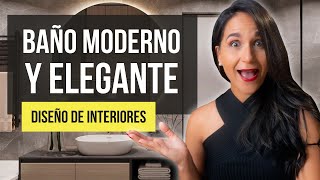 TOP 5 Ideas de diseño para BAÑOS MODERNOS  DISEÑO DE INTERIORES y Decoración [upl. by Presber]