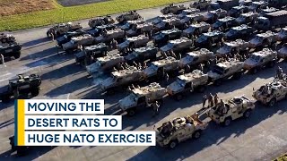 Mammoth task of moving hundreds of Army vehicles for huge Nato exercise [upl. by Emiatej]