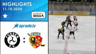 11102020  Highlights  EV Füssen vs ESV Kaufbeuren [upl. by Ruelle]