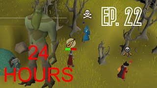 24 hours of moss giants in wildy  f2p ironman 22 [upl. by Nireil]