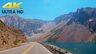 Tioga Pass Road Scenic Mountain Drive 4K  Yosemite National Park to California Scenic Highway 395 [upl. by Maisel314]