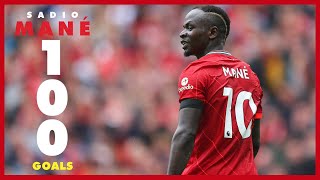 Sadio Manes 100 Liverpool goals  Arsenal celebration Everton late winner amp Munich stunner [upl. by Yehudi]