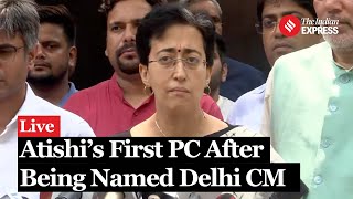 Delhi CM Atishi’s First Press Conference as New Delhi CM I Arvind Kejriwal Resignation I AAP [upl. by Best]