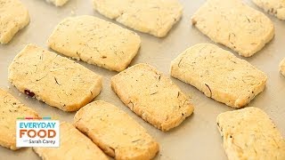 AlmondOrange Shortbread  Everyday Food with Sarah Carey [upl. by Skvorak]