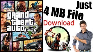 4MB How To Download amp Install GTA 5 on PC Just in 4MB 100 Working With Proof [upl. by Airasor337]