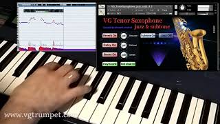 Tenor Sax NI Kontakt sound library VST brass and woodwind [upl. by Ybbil]