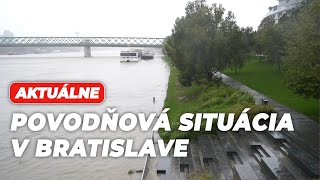 AKTUÁLNE Popadané stromy a kritická výška Dunaja Situácia v Bratislave sa stupňuje [upl. by Trebliw]