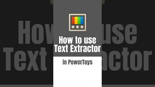 How to extract text using PowerToys [upl. by Amora]