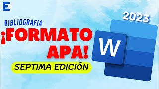 ✔️COMO HACER UNA BIBLIOGRAFIA EN FORMATO APA SÉPTIMA EDICIÓN FÁCIL Y RÁPIDO 2023  𝔼𝕣𝕦𝕓𝕖𝕪 𝟙𝟘𝟘 [upl. by Sari]