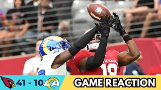 Cardinals DESTROY Rams Cardinals vs Rams Reaction [upl. by Kassi]