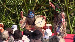 なまはげ太鼓 郷神楽 Visiting god of Namahage  Japanese Drumstaikowadaiko performance みちのく杜の湖畔公園 和太鼓演奏 [upl. by Morganne]