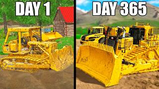 I SPENT 365 DAYS BUILDING A GOLD MINE WITH 0 AND A TRUCK  SURVIVAL GOLD [upl. by Delisle]