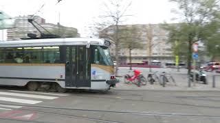 Tram de STIB en Flagey 21220 [upl. by Nylannej454]