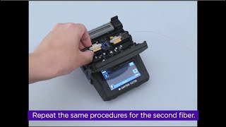 Inserting the Fiber into the Splicer Help Video for TYPE201eVSno4 [upl. by Allimac483]